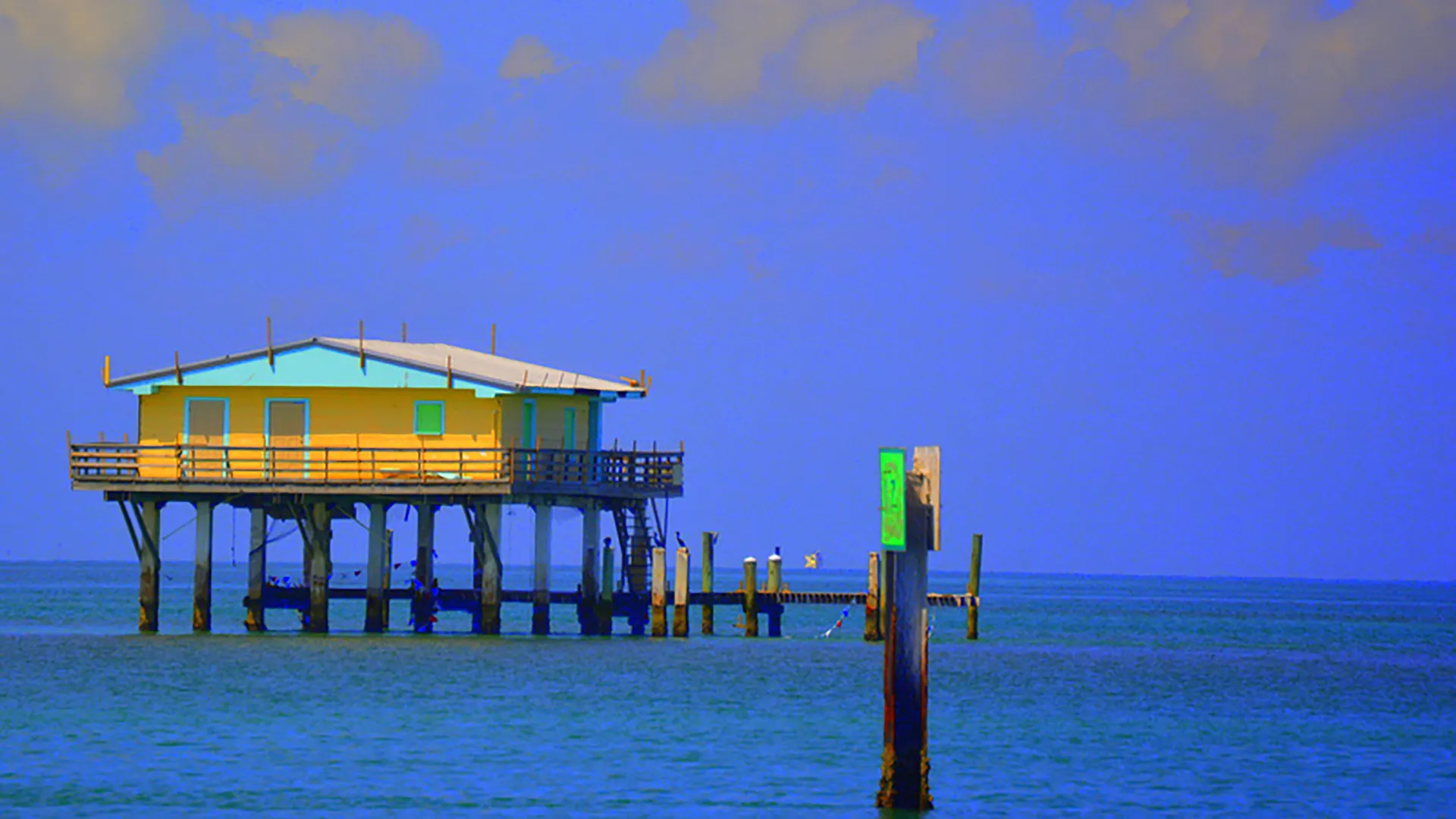 Stiltsville houses in Biscayne Bay