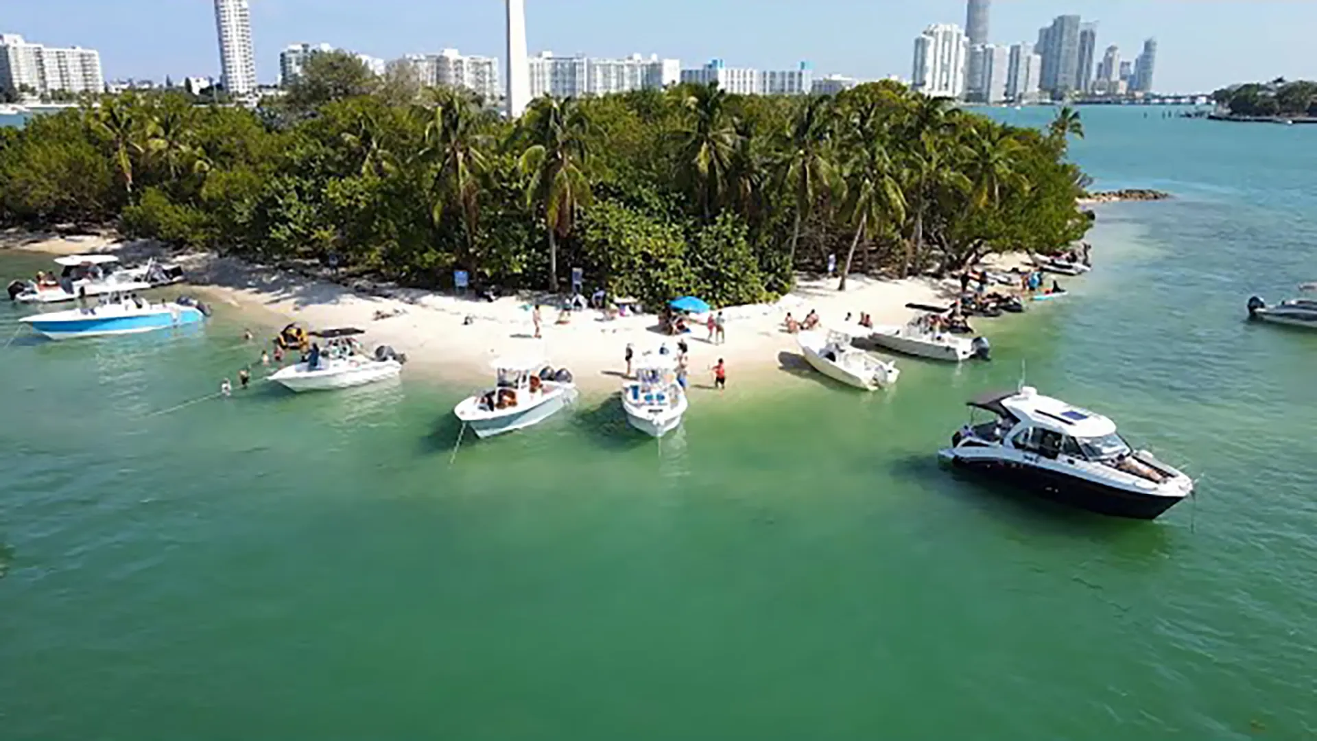 Flagler Monument Island in Biscayne Bay