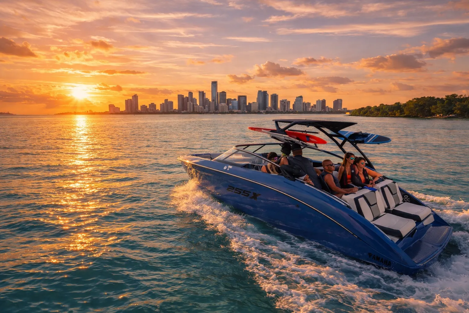 Sunset Cruise on Miami bay